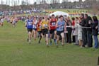 Euan Gilham (Scotland West) leads in the Under-15 Boys, McCain Inter Counties Cross Country, Cofton Park, Birmingham.
